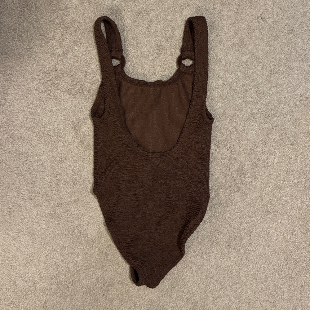 Hunza G Domino One Piece Chocolate Metallic - Picture 5 of 8